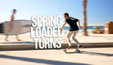 Cruiser - 29"X10" 7-Ply North American Maple Deck, Carving Truck, Fully Assembled, Supports up to 275 Lbs for Surf-Like Carving