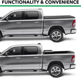 ETX Soft Tri-Fold Truck Bed Tonneau Cover | 59312 | Fits 2015 - 2020 Ford F-150 (Incl. Raptor) 5' 7" Bed (67.1")