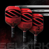 2024 Selkirk Amped Pickleball Paddle | Fiberglass Pickleball Paddle with a Polypropylene X5 Core | Pickleball Rackets Made in the USA | S2 Lightweight Selkirk Red |
