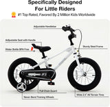 Kids Bike Freestyle Classic 12 14 16 18 Inch Children Bicycle for Ages 3-10 Years Toddler to Big Kids