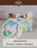 Rectangle Storage Basket Cute Canvas Organizer Bin for Pet/Children Toys, Books, Clothes Perfect for Rooms/Playroom(Dinosaur XL)
