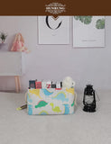 Rectangle Storage Basket Cute Canvas Organizer Bin for Pet/Children Toys, Books, Clothes Perfect for Rooms/Playroom(Dinosaur XL)