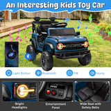 Licensed Ford Bronco Raptor 12V Powered Ride-On Truck with Remote Control, Ages 3+, Blue