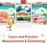 -Math Wizard and the Secrets of the Dragons for Ipad-Ages 6-8/Grades 1-2-Measurement & Estimating-Curriculum-Inspired-Stem Toy Gifts for Kids,Boy&Girl-Ages 6-8 ( Base Required)